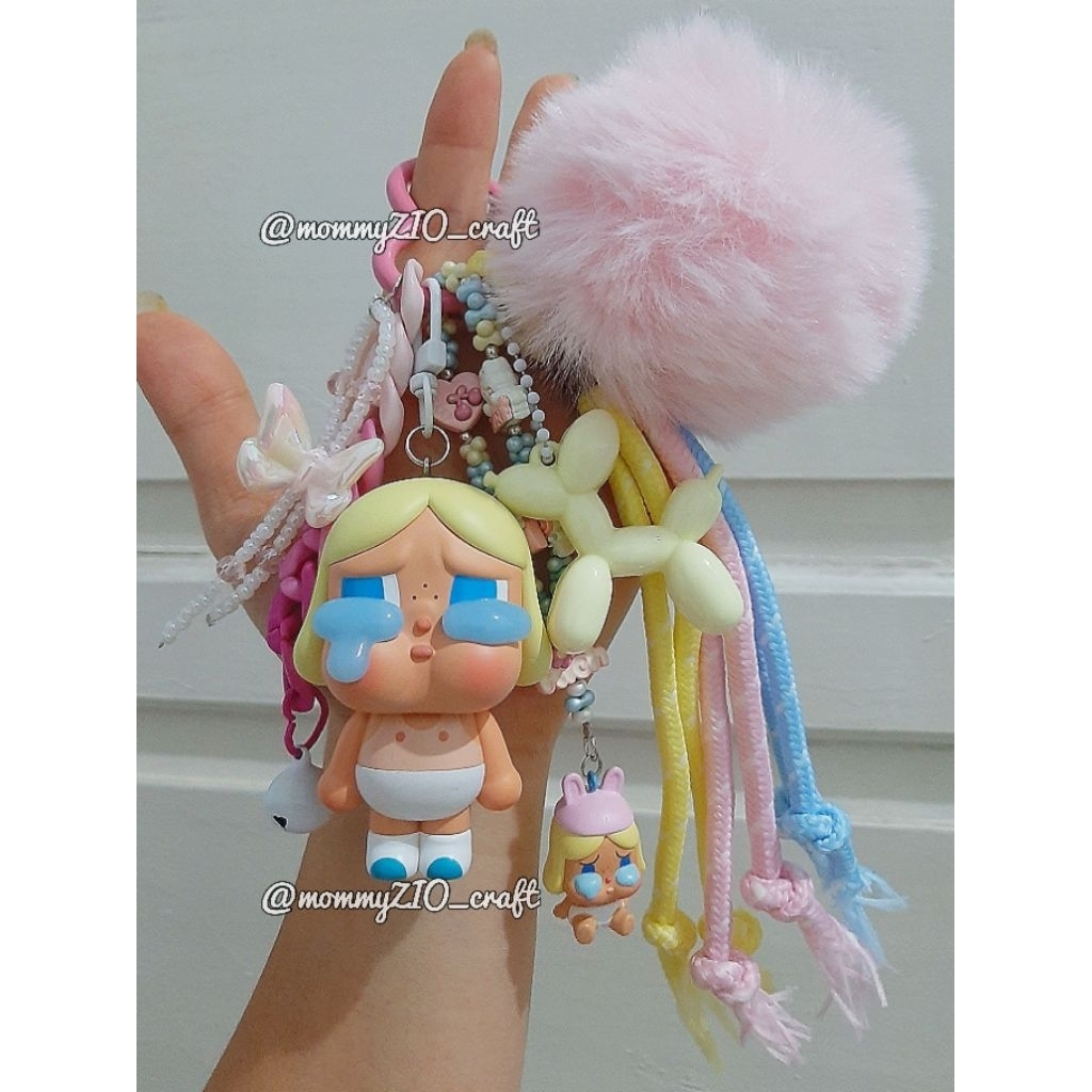 mommyZIO_craft [READY] Crybaby Crying Again Baby Blonde : Bagcharm Phonecharm Pompom