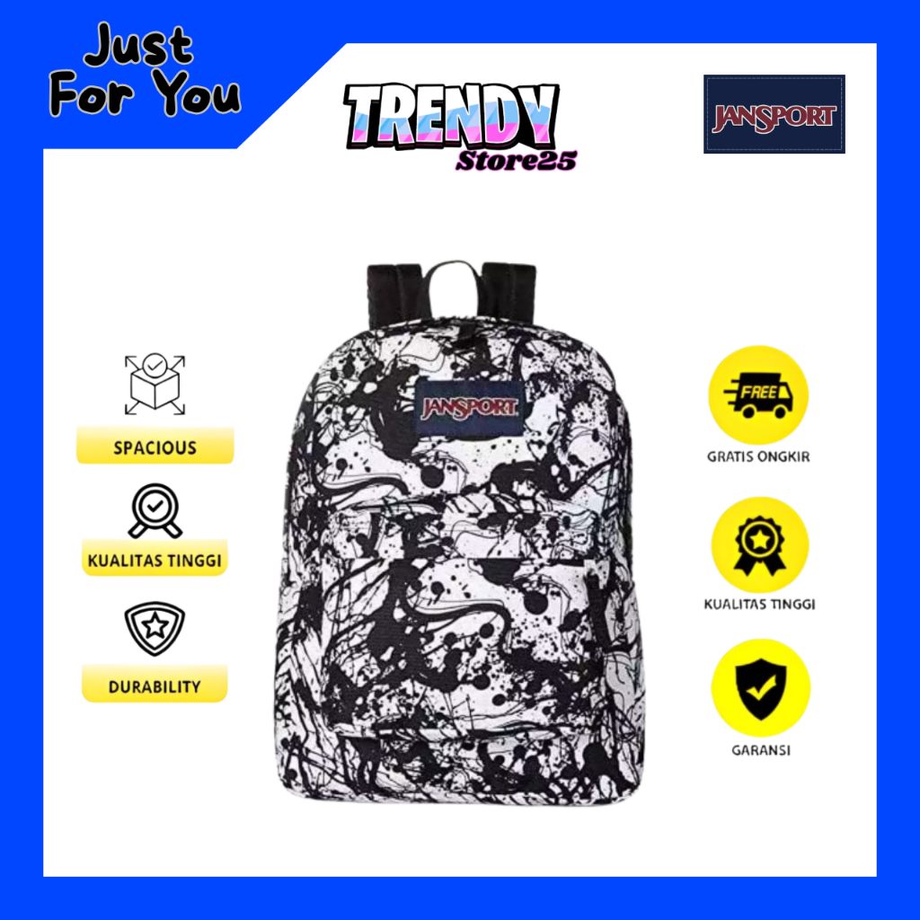Tas JanSport Tas Ransel / Backpack / Daypack SuperBreak Abstrak Tas Anak Tas Kantor Tas Kerja Origin