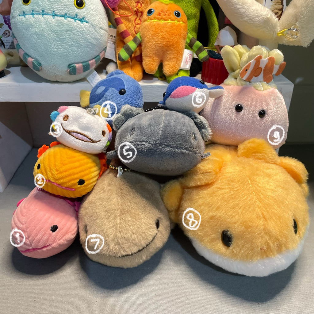 GANCI KEYCHAIN AXOLOTL SALAMANDER IKAN HEWAN LAUT