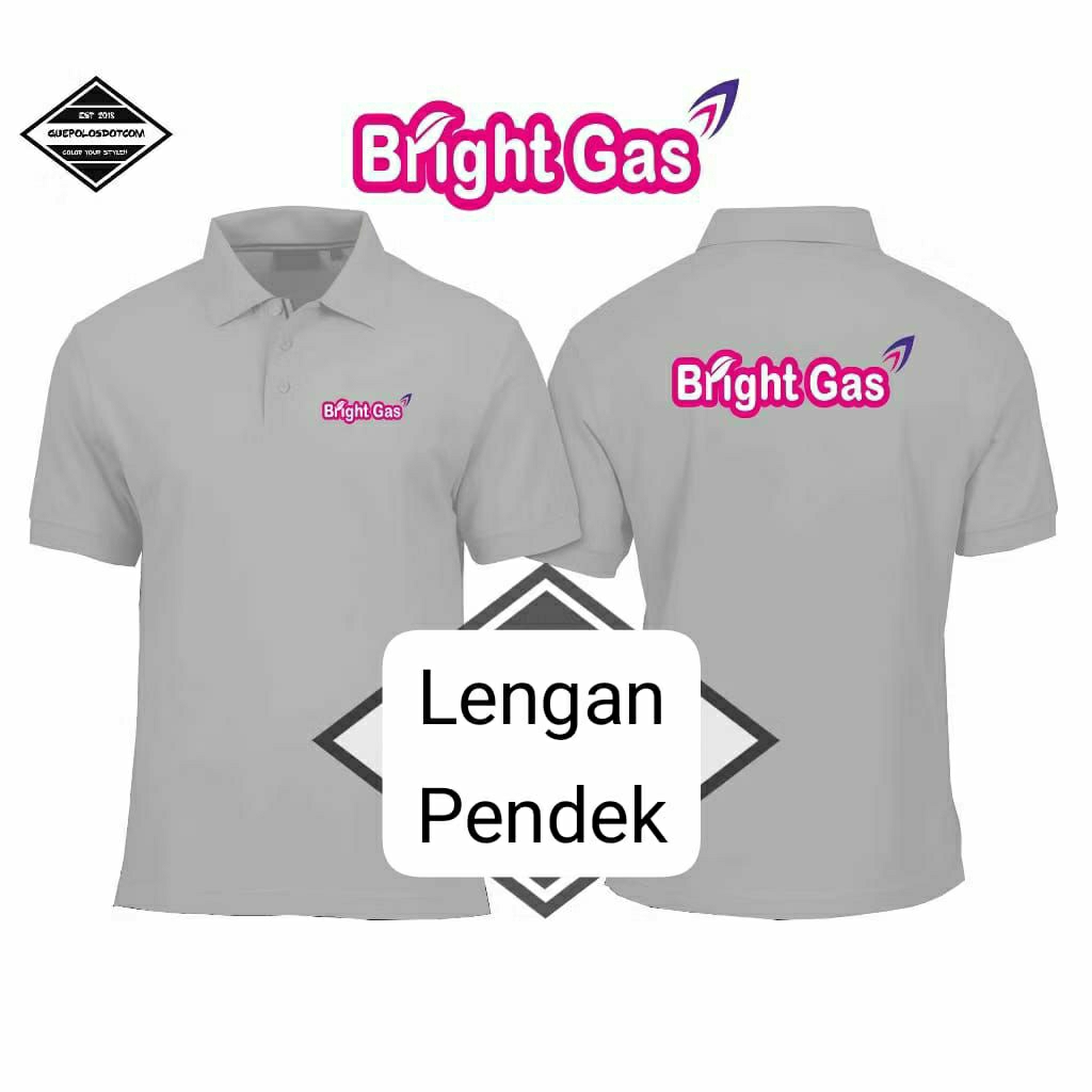 KAOS POLO BERKERAH BRIGHT GAS