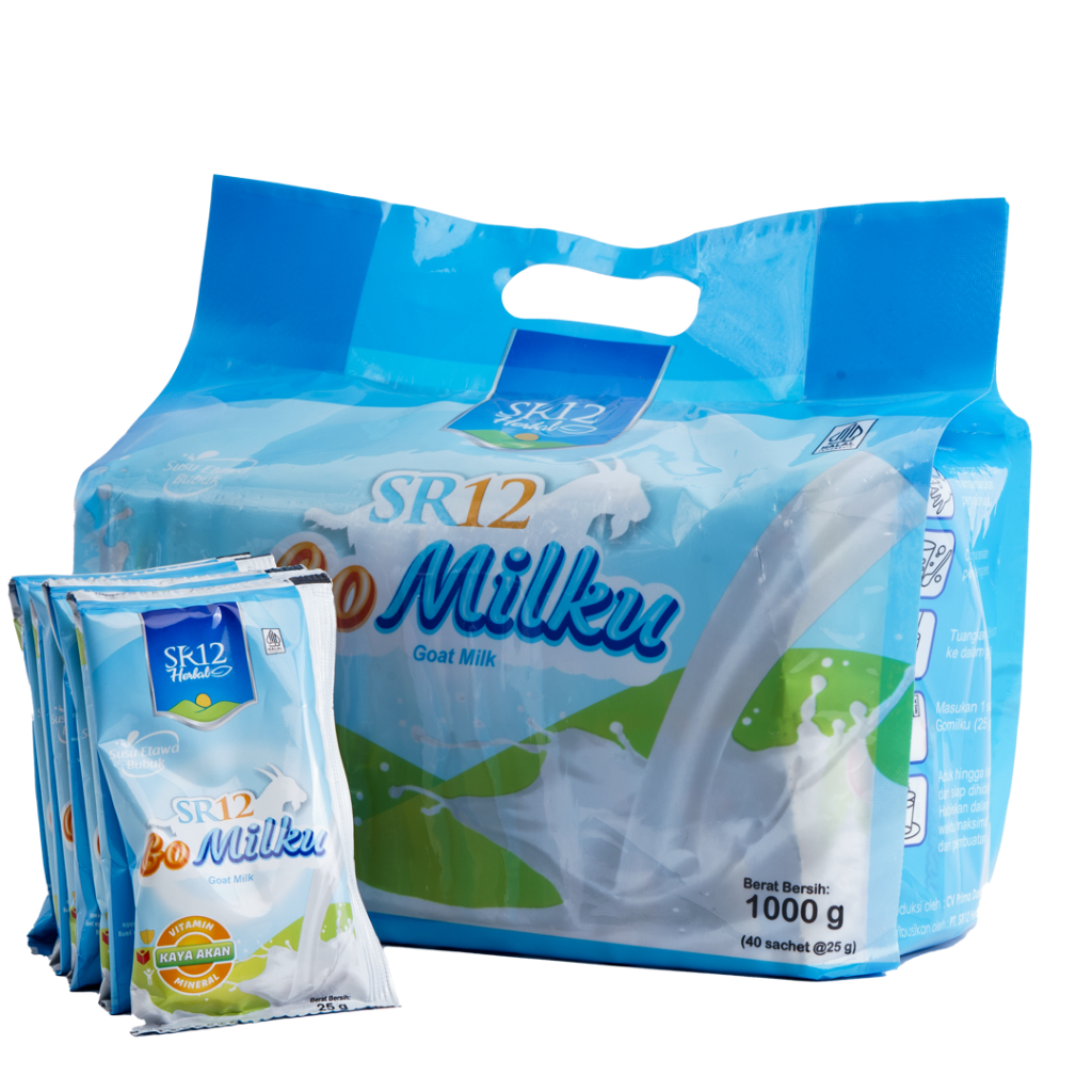 

Go Milku SR12 Sachet Kemasan Bag Isi 40 Pcs Susu Kambing Etawa Untuk Anak & Dewasa