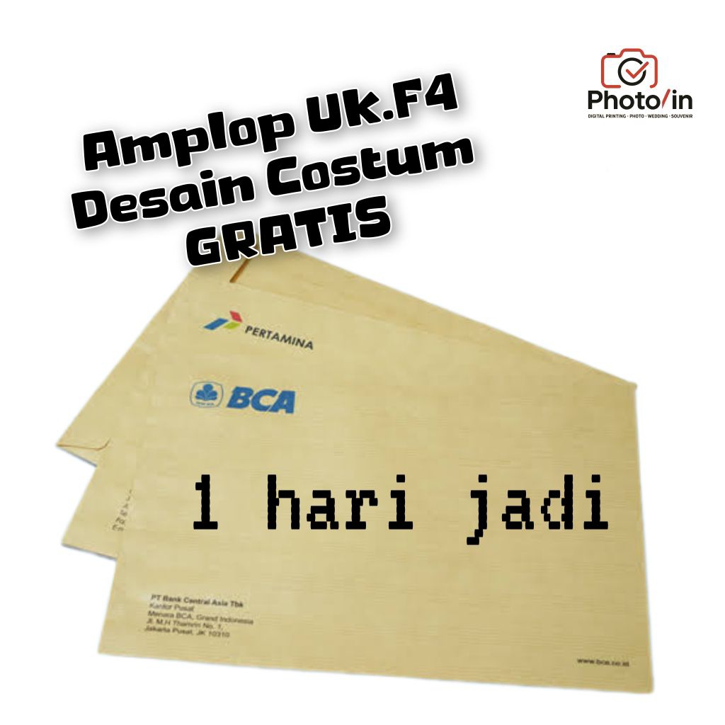 

Amplop Besar F4 dokumen kantor sekolah Yayasan desain costum gratis