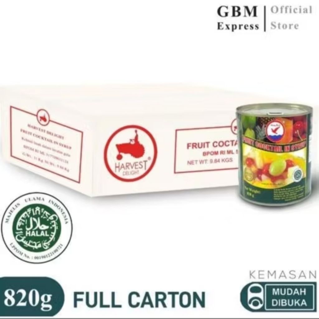 

Herring Brand Fruit Cocktail kartonan isi 12 kaleng - buah camour kaleng