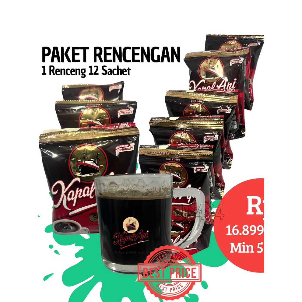 

RENCENGAN KOPI KAPAL API, LUWAK WHITE COFFE