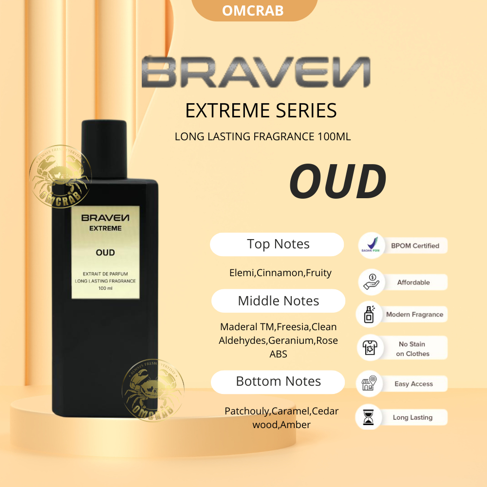 Braven Extreme Oud 100ML Extrait De Parfum