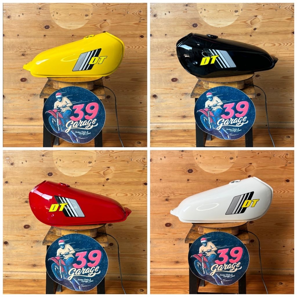 Tengki trail klasik model DT 100 X tangki trail tua yamaha  DT100 tengki trail jadul trail vintage