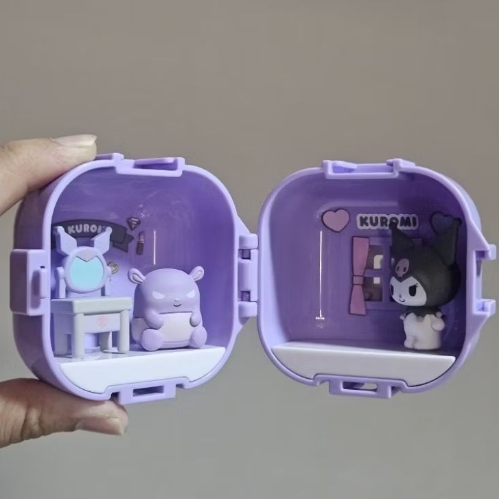 New Sanrio Gacha Kuromi Apartemen (set) Original Bandai