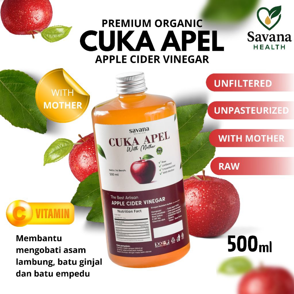 

Cuka Apel With Mother Organik 500ml
