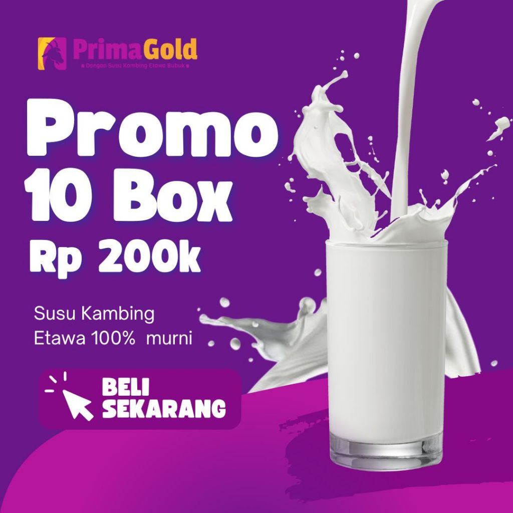 

Paket 10 Box Susu Kambing Etawa 100% Murni Solusi Untuk Sendi Lincah
