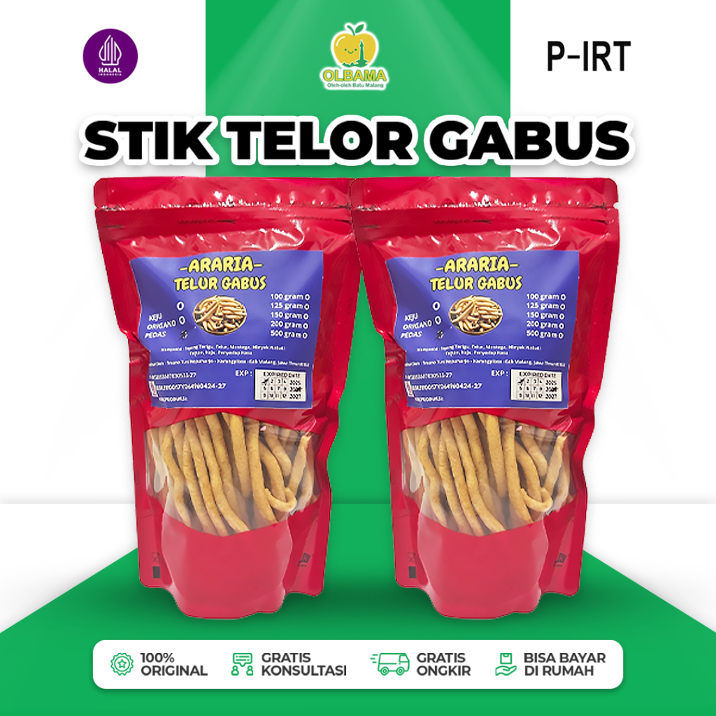 

Stik Telor Gabus Keju Pedas / Origano 125gr Oleh Oleh Khas Batu Malang | Snack Camilan Renyah Gurih
