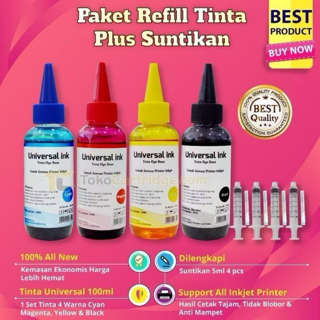SECOND Paket Refill Tinta Printer HP 2135 2335 2336 2337 2775 2776 1515 1510