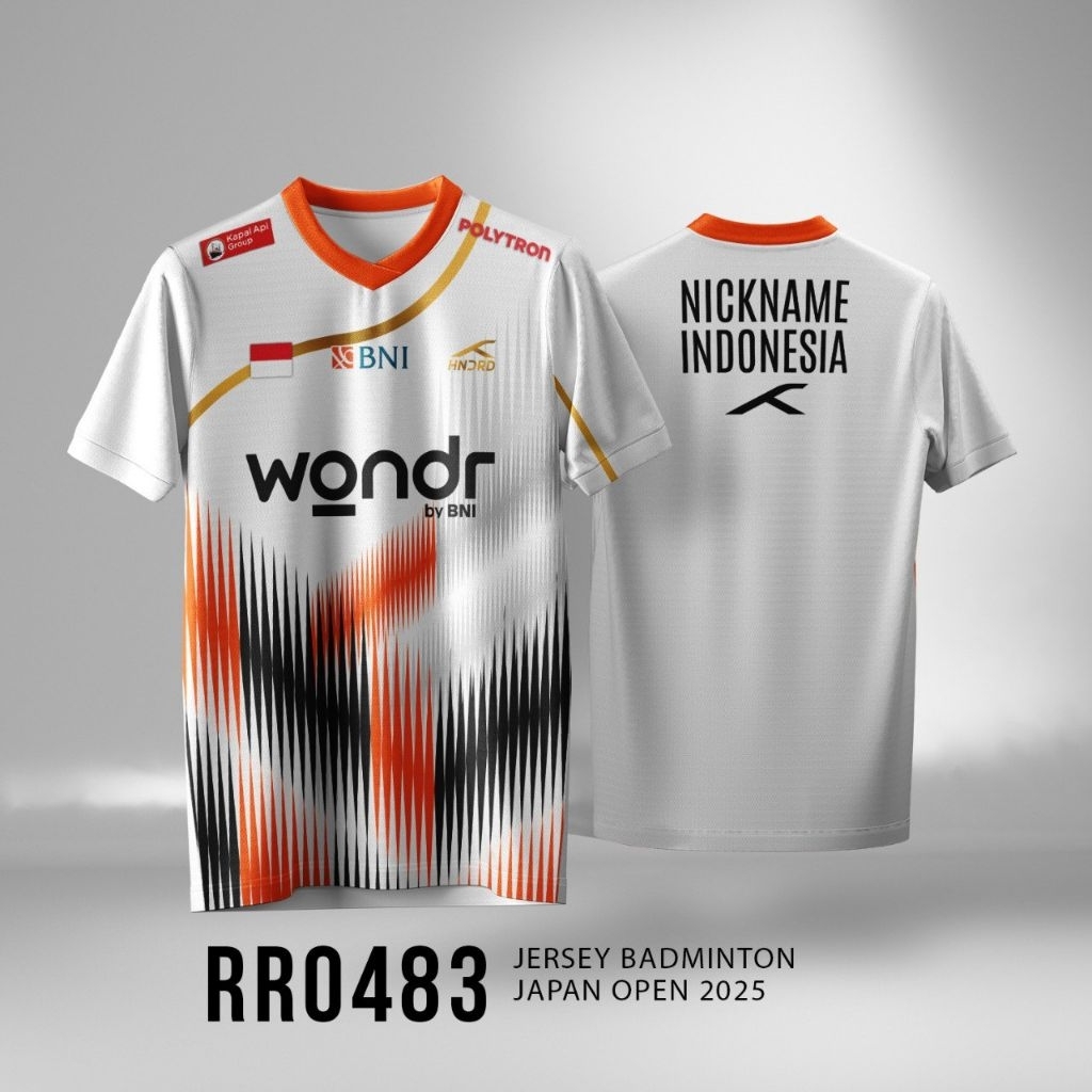 Kaos Jersey Badminton Bulutangkis Japan Open 2025 Full Printing