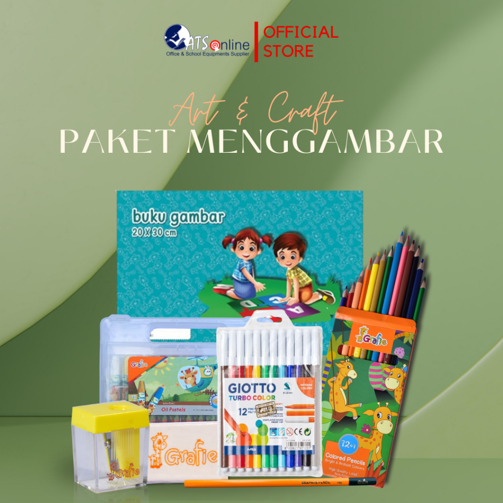 

GRAFIE SET MENGGAMBAR Alat Tulis Kreativitas ATK untuk Anak