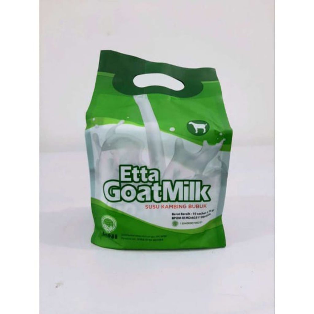 

Etta Goat Susu Kambing Etawa HNI HPAI Isi 10 sachet