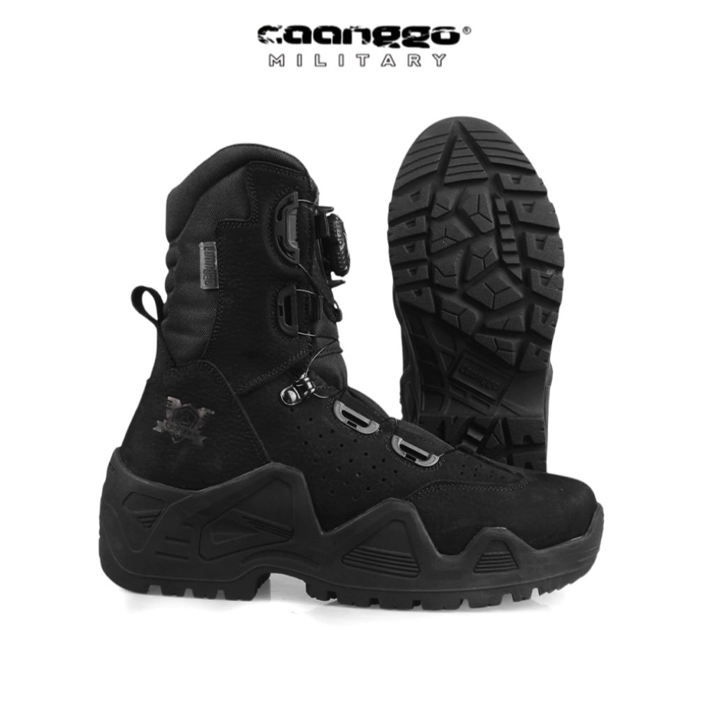 Sepatu PDL original Tali putar Kulit Nubuk C-28V Caanggo Vigo roso