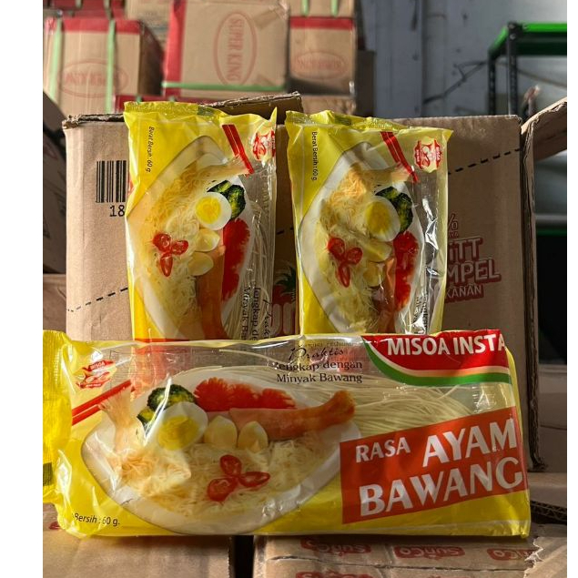 

Misoa Instan Rasa Ayam Bawang Cap Ikan Paus 60gr