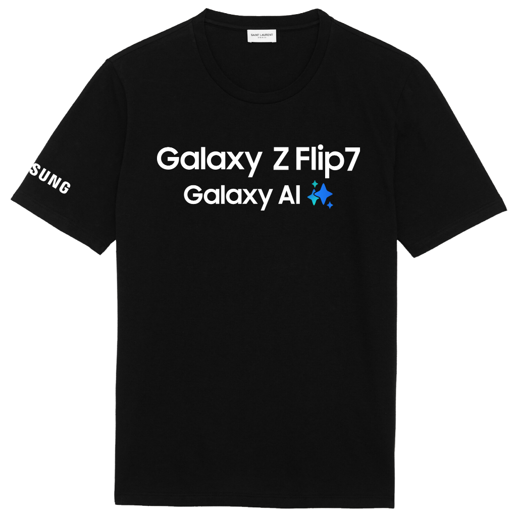 Kaos Tshirt Baju Samsung Galaxy  Z Flip7 Galaxy AI Is Here Terbaru