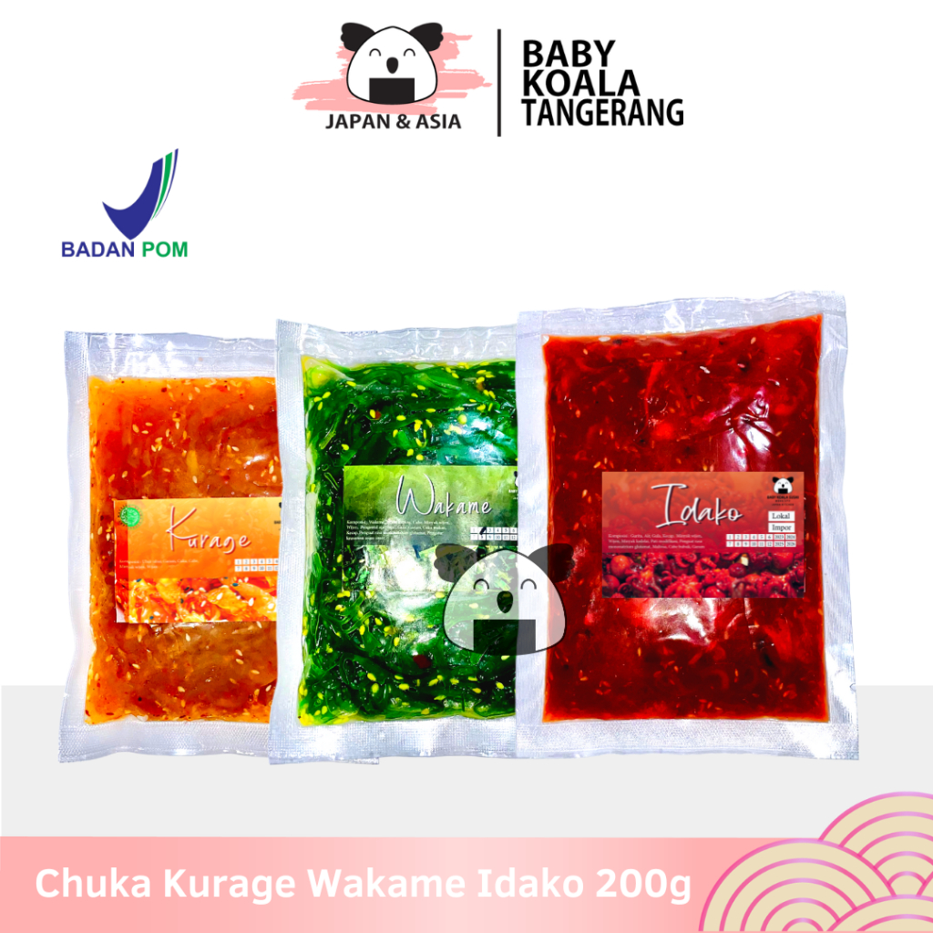 

CHUKA WAKAME Salad Rumput Laut 200 g │Chuka Idako Kurage │Salad Jepang -BKT