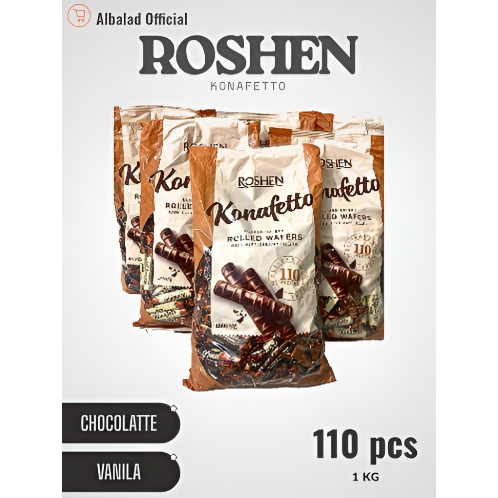 

Roshen konafetto snack coklat arab original