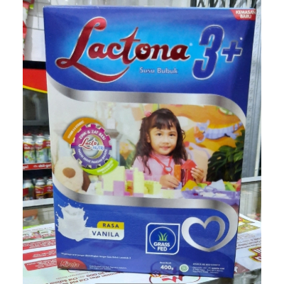 

LACTONA 3+ rasa Madu/Vanila 400g susu formula untuk usia 3 - 5 tahun