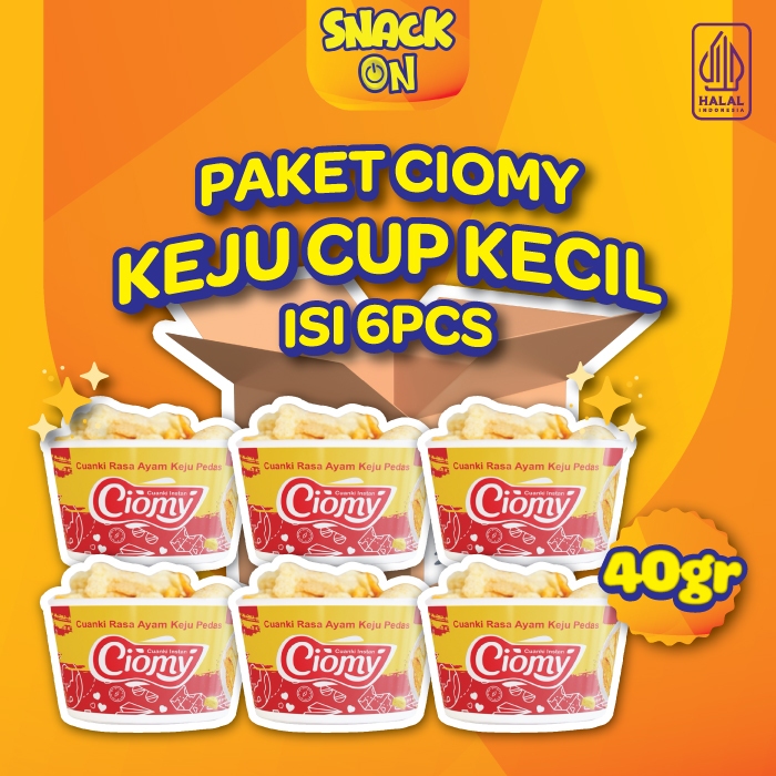 

Paket Ciomy Cuanki Ayam Keju Pedas Cup Kecil isi 6