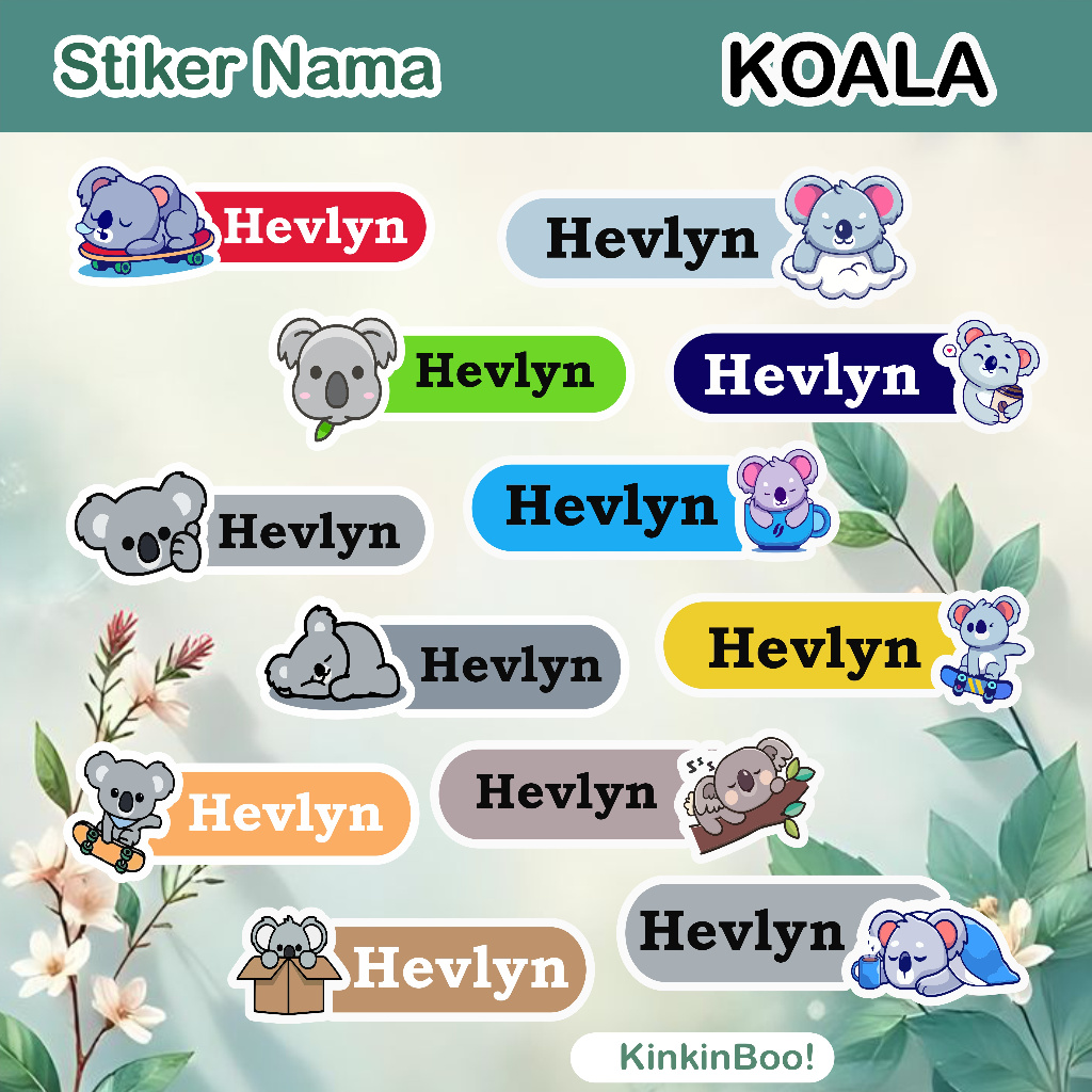 

Stiker Label Nama Koala Lucu