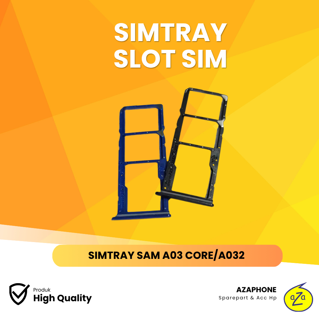 SIMTRAY / SLOT SIM / TEMPAT KARTU SAMSUNG A03 CORE/A032 BLACK