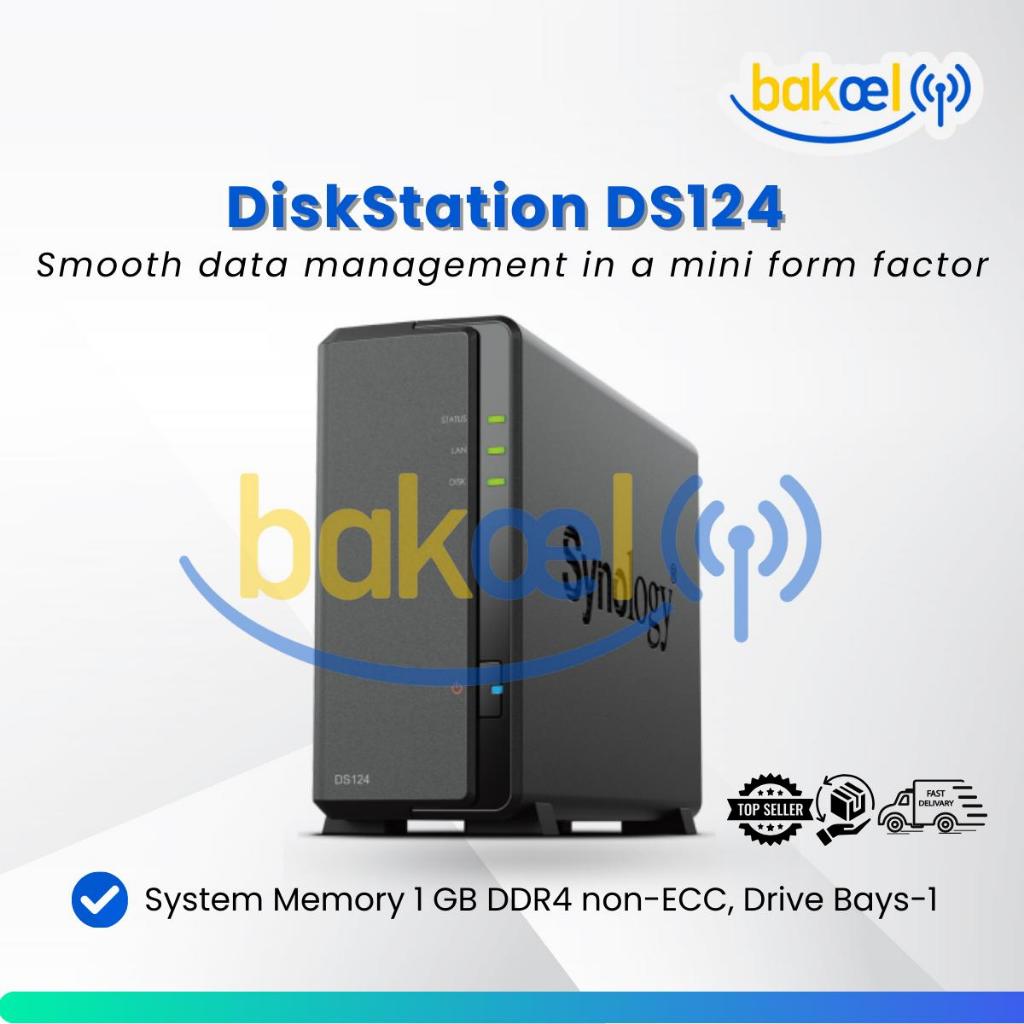 Synology DiskStation DS124 NAS Server Storage Cloud DS 124 Drive Bays-1