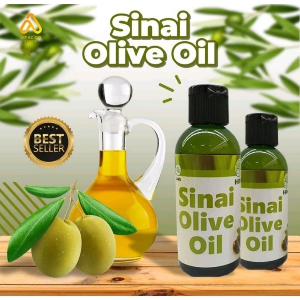 

Sinai Extra Virgin Olive Oil 60 ml | Minyak Zaitun Extra Virgin 100 %