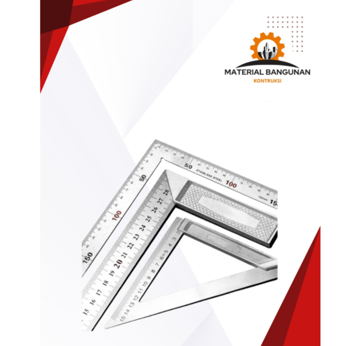 

PENGGARIS SIKU BESI TUKANG / TRIANGLE RULER 150MM MURAH
