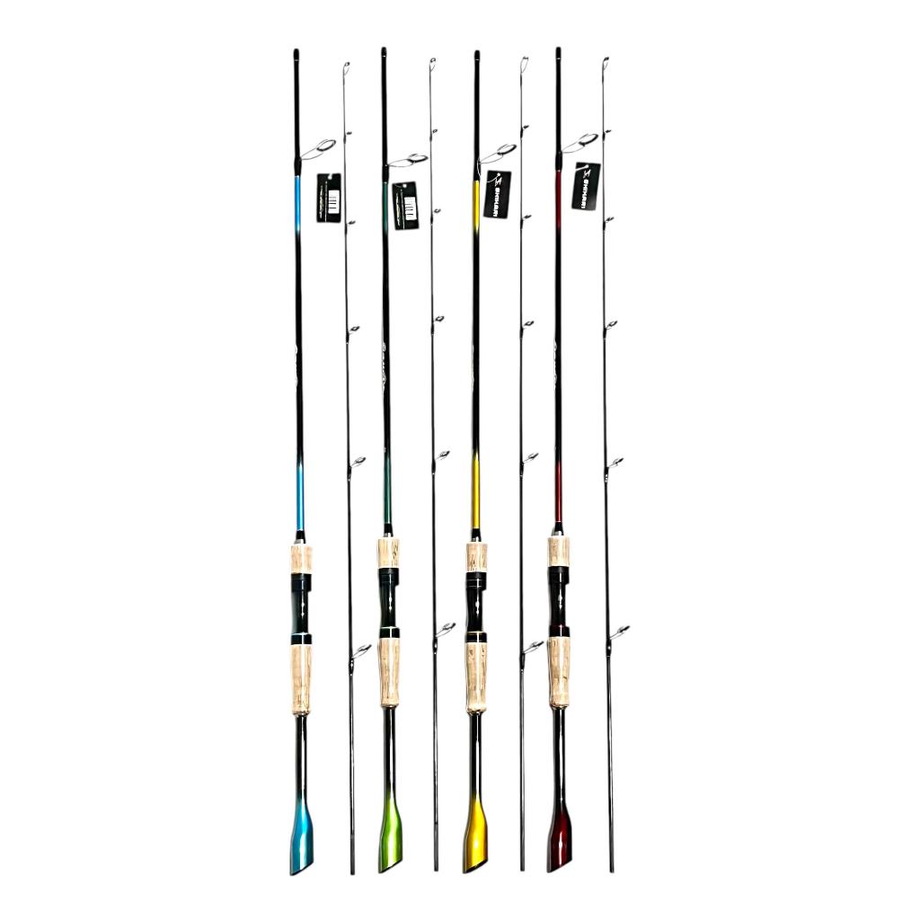 Joran SHIKARI FISHER JS Panjang 180Cm Action 8-17Lbs Ready Type Spinning / Baitcasting Gagang Busa M