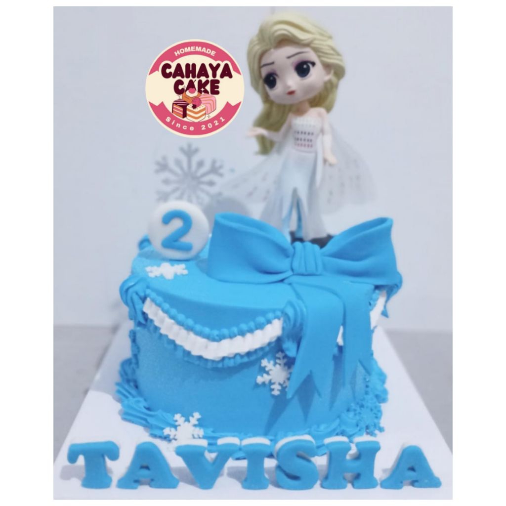 

Elsa Frozen Cake Custom / Kue Ulang Tahun Elsa / Kue Ultah Anak Perempuan