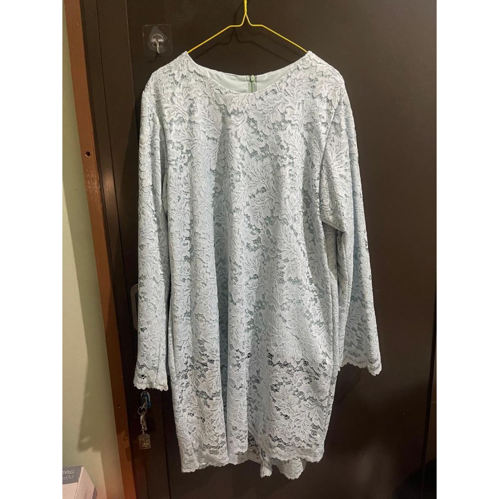 Kebaya Baby Blue 1 Set (Baju dan Celana)