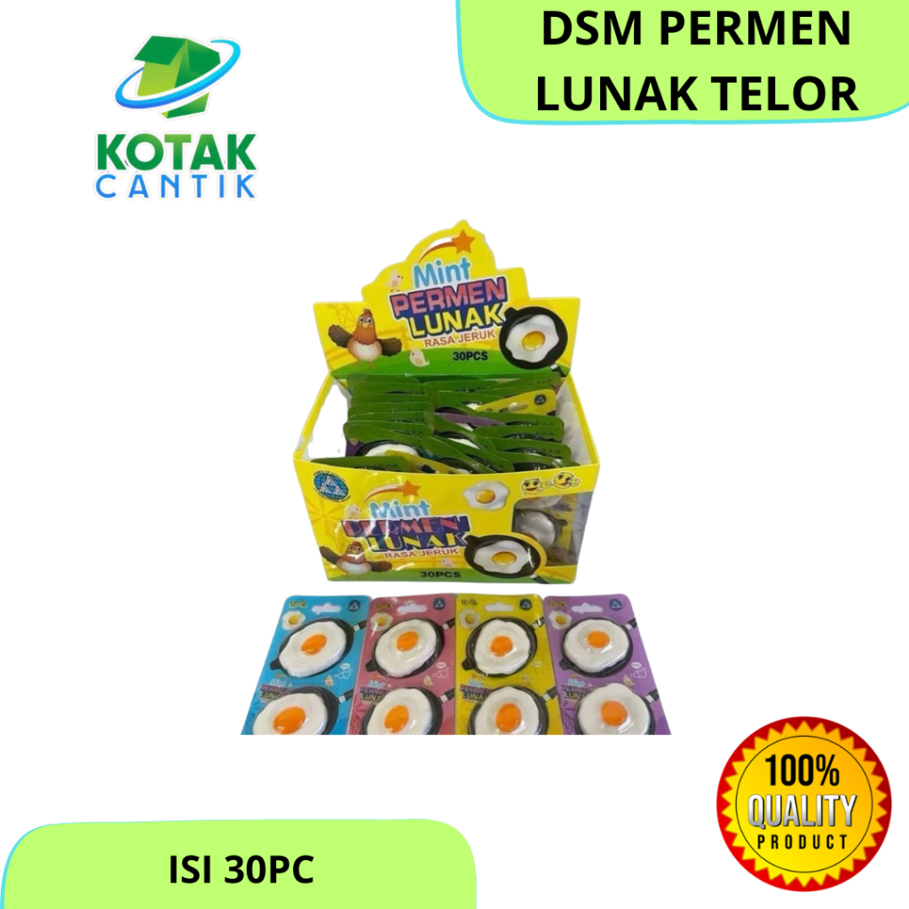 

DSM PERMEN LUNAK TELOR ISI 30pc GUMMY EGG