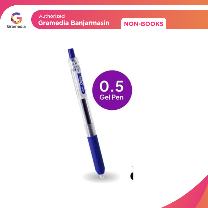 

Gramedia Banjarmasin - Gelpen Estudee Chiiku 0.5Mm Blue