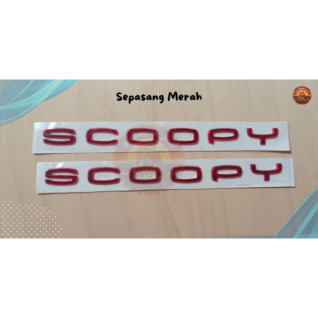 Emblem Scoopy Thailand 2021 2022 Karbu 2018 2019 2016 Scopy 2017 Jepang Dashboard Timbul