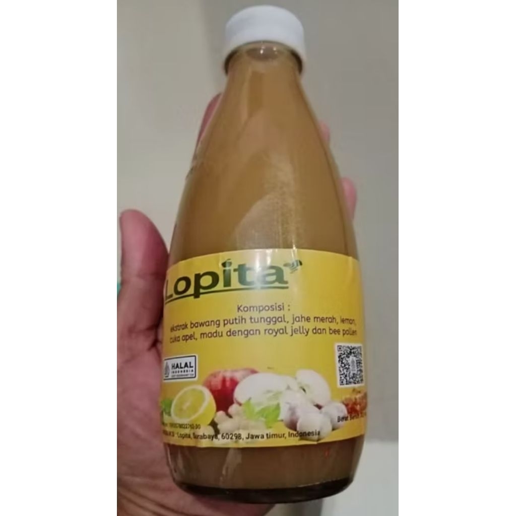 

Ekstrak Bawang Putih Tunggal, Jahe merah, Cuka Apel, Lemon, Madu dengan Royal Jelly dan Bee Pollen 300 ml