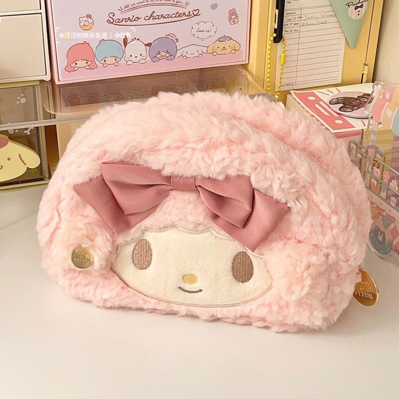 

[DOTDING] Tas Pensil Sanrio Pink Mewah - Kapasitas Jumbo Simpan Pensil & Kosmetik/Cute Kids Sanrio Pencil Case Korean Stationery Pen Pouch Pencil Box for Girls Back To School Supplies H258