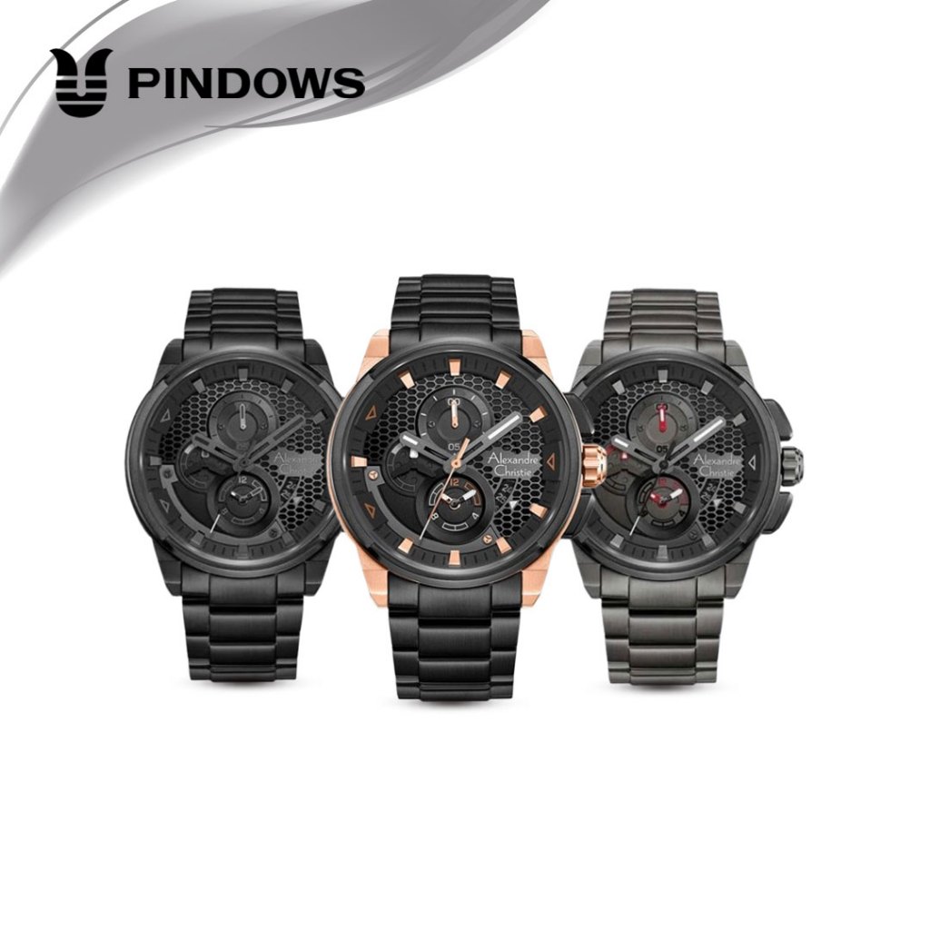 Jam Tangan Pria  Alexandre Christie AC 6618 A6618 Original Garansi Resmi 1 Tahun Alexander Christie