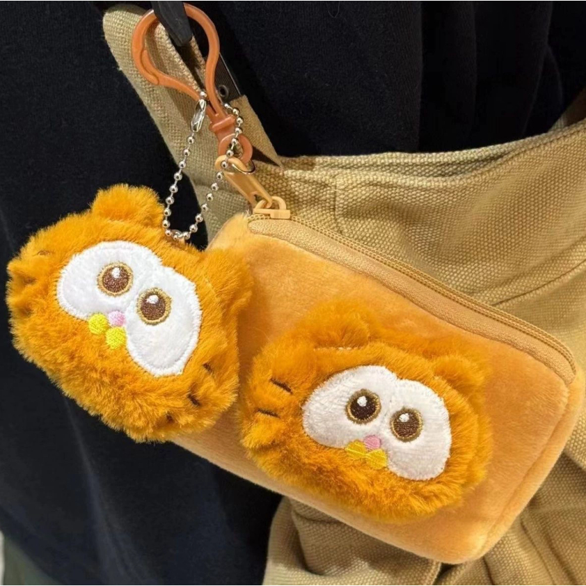 Dompet Koin Garfield Lucu Wanita Anak-anak / Gantungan Kunci Garfield / Cute Pouch Key Chain Garfiel