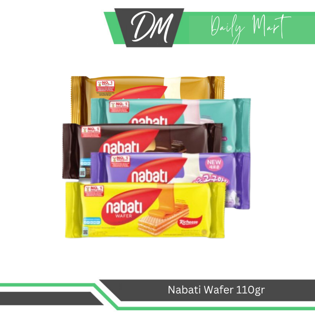 

NABATI Wafer 100gr All Varian Keju/Coklat/Pink Lava/Cocopandan/Korean Goguma/White/Strawberry Cheesecake - Cemilan Richeese Enak Murah Original Bergizi