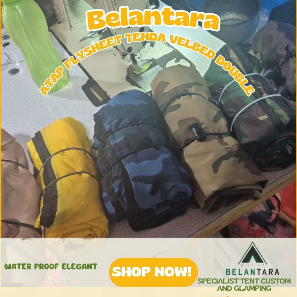 Atap Flysheet Tenda Velbed Double – Perlindungan Maksimal, Tidur Makin Nyaman