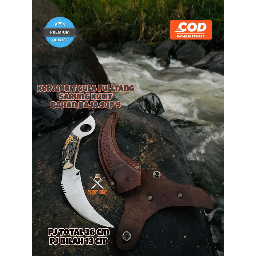 Kerambit Cula Fulltang / Kerambit Original / Kerambit Minang Asli / hoby & koleksi