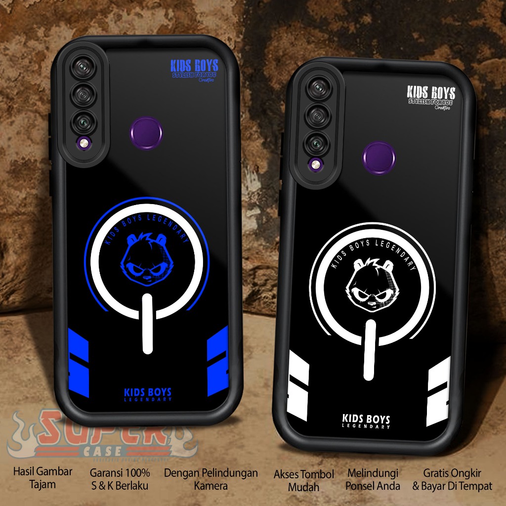 Case Hp For HUAWEI Y6P 2020 KIDSBOYS SoftCase Glossy casing Handphone Silikon Glass