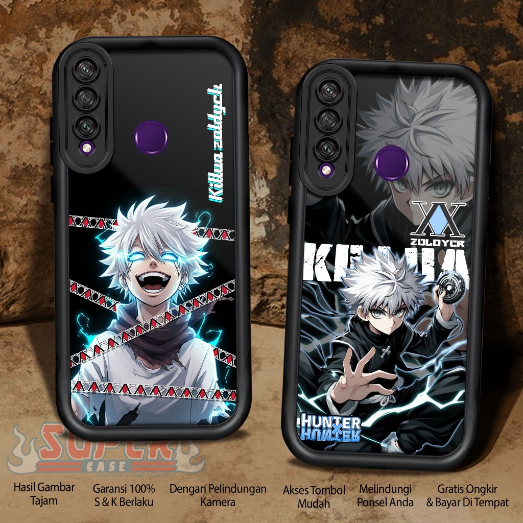 Case Hp For HUAWEI Y6P 2020 KILLUA SoftCase Glossy casing Handphone Silikon Glass