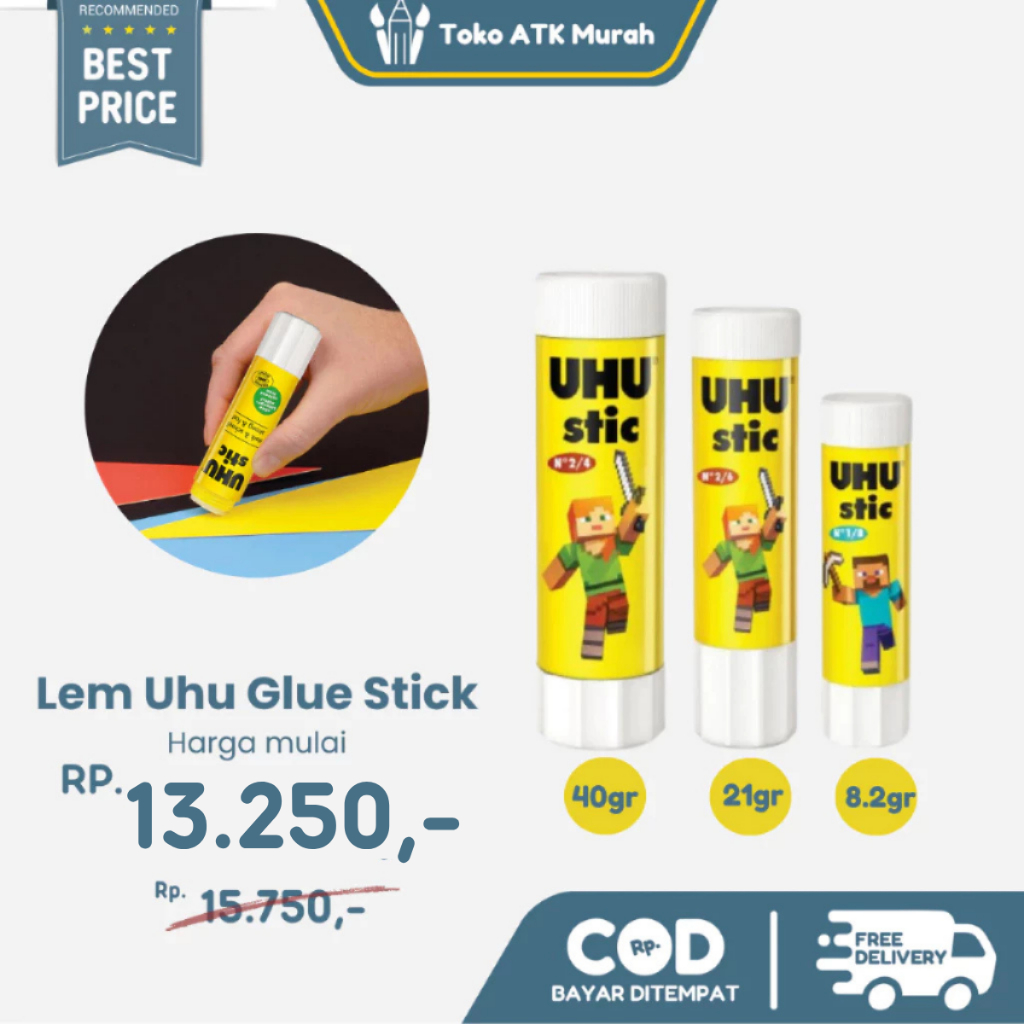 

Lem Uhu Stic 8.2 gr / Glue Stick / Lem Kertas