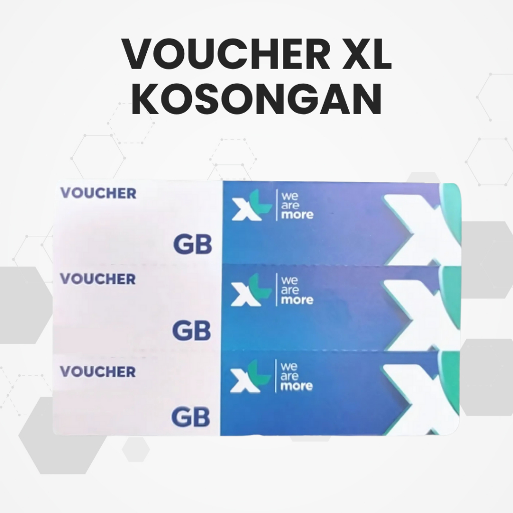 Voucher Kosong XL - Voucher Blank XL
