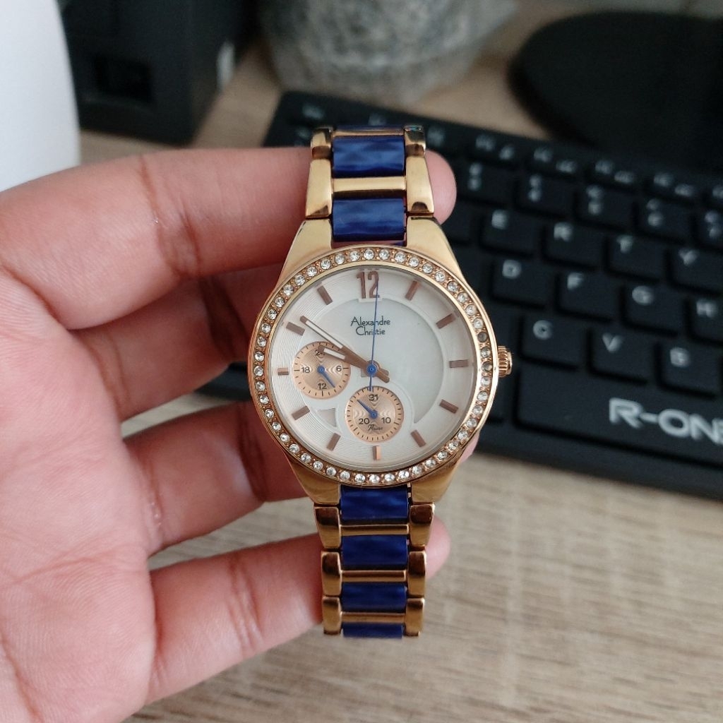 PRELOVED JAM TANGAN WANITA ALEXANDRE CHRISTIE AC2515 AC 2515 ORIGINAL SECOND