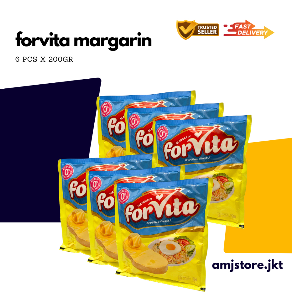 

Forvita Margarin serbaguna 200gr - 6pcs