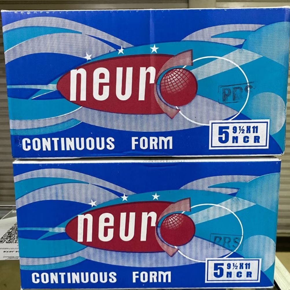 

Kertas Continuous Form Neuro 9.5x11 5 Ply Bagi 2 K5/2 NCR PRS Print Paper